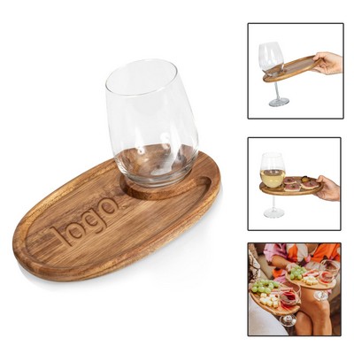 Wood Cheese Wine Platter